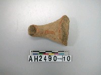 藏品(紅色夾砂陶把)的圖片